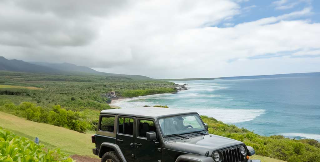 Jeep in Maui