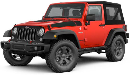 Red Jeep rental